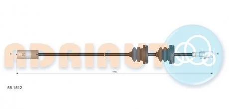 Трос спидометра 1410 мм ADRIAUTO AD55.1512