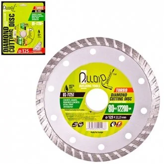 Диск алмазный отрезной Turbo 125 мм Alloid 00000031016