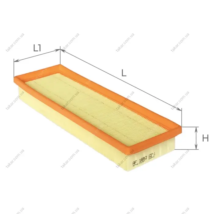 Воздушный фильтр ALPHA FILTER AF1642 (фото 1)