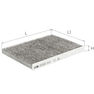 Фільтр салону вугільний ALPHA FILTER AF5002A