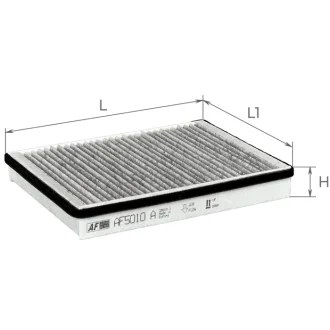 Фильтр салона угольный ALPHA FILTER AF5010A