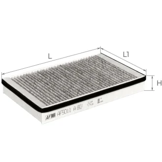 Фильтр салона угольный ALPHA FILTER AF5011A