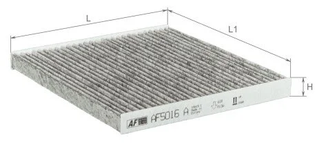 Фільтр салону вугільний ALPHA FILTER AF5016A