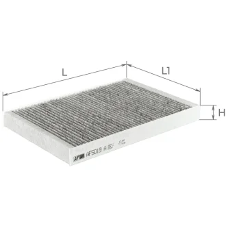 Фільтр салону вугільний ALPHA FILTER AF5019A