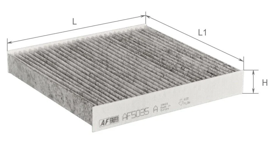 Фильтр салона стандартный ALPHA FILTER AF5035A (фото 1)