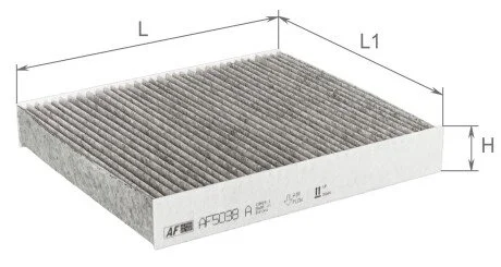 Фільтр салону вугільний ALPHA FILTER AF5038A
