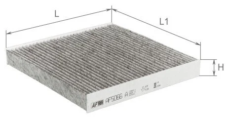 Фільтр салону вугільний ALPHA FILTER AF5066A