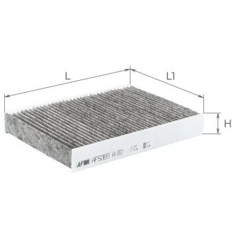 Фильтр салона угольный ALPHA FILTER AF5083A