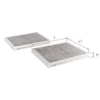 Фільтр салону к-т 2 шт ALPHA FILTER AF5095A-2