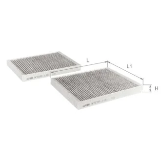 Фільтр салону к-т 2 шт ALPHA FILTER AF5095A-2