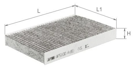 Фильтр салона угольный ALPHA FILTER AF5100A