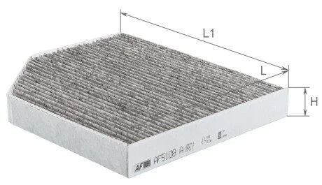 Фільтр салону вугільний ALPHA FILTER AF5108A