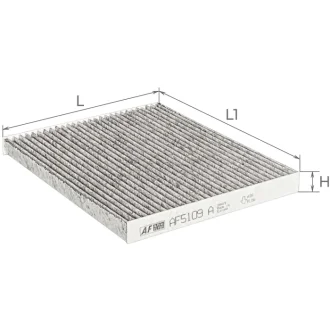 Фильтр салона угольный ALPHA FILTER AF5109A