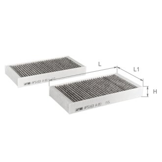 Фільтр салону к-т 2 шт ALPHA FILTER AF5163A-2