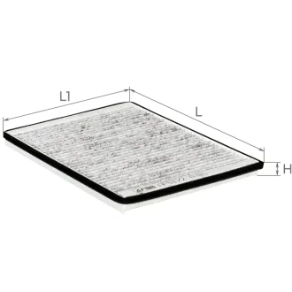 Фільтр салону вугільний ALPHA FILTER AF5172A