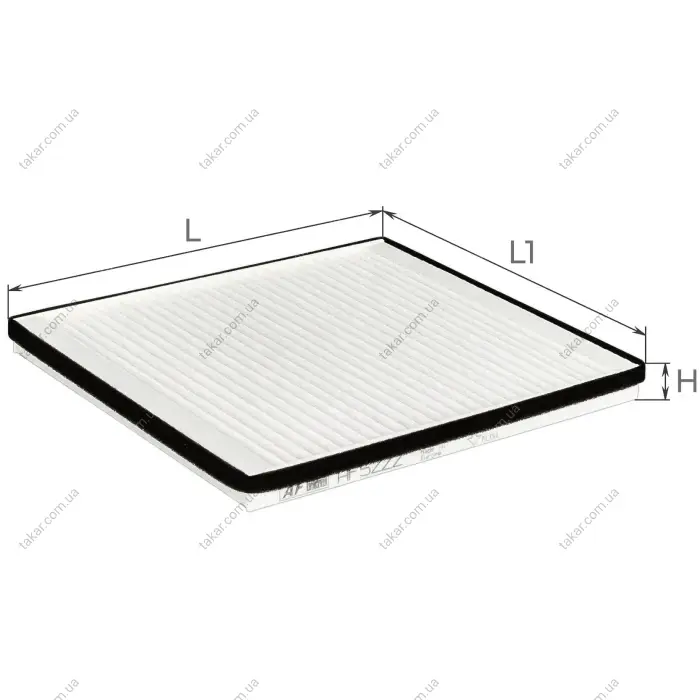 Фільтр салону CHERY M11 (вир-во) ALPHA FILTER AF5222 (фото 1)