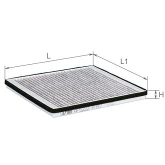 Фільтр салону CHERY M11 вугільний ALPHA FILTER AF5222A