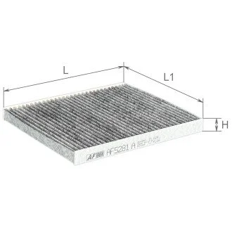 Фильтр салона угольный ALPHA FILTER AF5281A