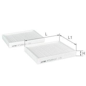 Фільтр салону к-т 2 шт ALPHA FILTER AF5284-2