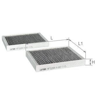Фільтр салону к-т 2 шт ALPHA FILTER AF5284A-2