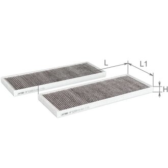 Фільтр салону к-т 2 шт ALPHA FILTER AF5289A-2
