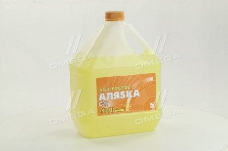 Антифриз Аляска ANTIFREEZE-40 (желтый) Канистра 5л/4,9 кг АЛЯSКА 5370 (фото 1)