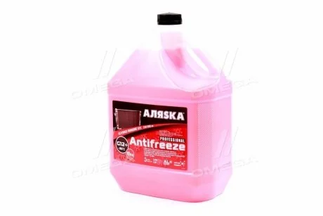 Антифриз красный, -30 °C, G12+, 10 кг АЛЯSКА 9006