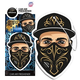 Фото ароматизатор Car Cellulose STREET ART Mask Aroma 83268 Ароматизатор Car Cellulose STREET ART Mask Aroma 83268