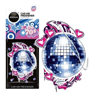 Фото ароматизатор Car Cellulose BACK TO 90\' & 70\' Disco Ball Aroma 83271 Ароматизатор Car Cellulose BACK TO 90\' & 70\' Disco Ball Aroma 83271