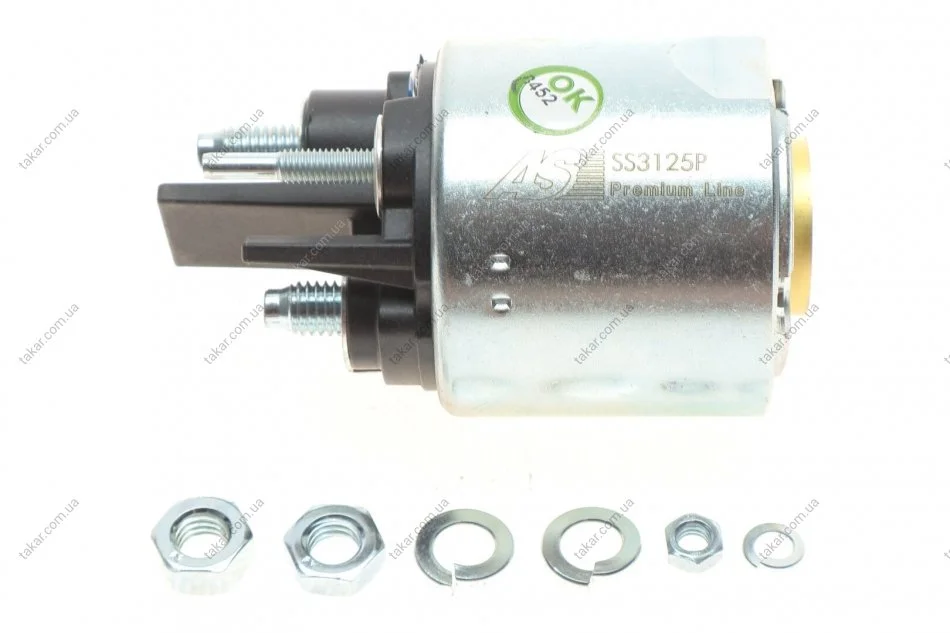 Реле стартера втягивающее 12V AS SS3125P (фото 1)