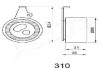 Ролик модуля натяжителя ремня ASHIKA 45-03-310 (фото 1)