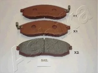 Колодки тормозные дисковые (комплект 4 шт.)) ASHIKA 50-05-582 (фото 1)