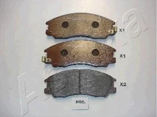 Колодки тормозные дисковые (комплект 4 шт.)) ASHIKA 50-H0-006 (фото 1)