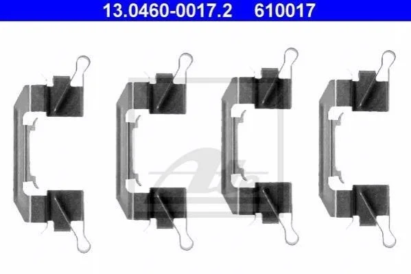 Комплект монтажный тормозных колодок ATE 13.0460-0017.2 (фото 1)