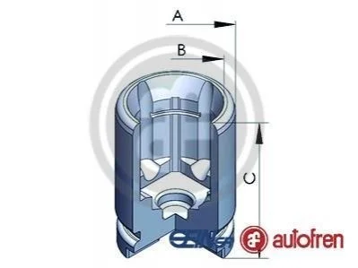 Поршень тормозного суппорта HONDA Accord CD/CE 93-98; MAZDA MX-5 05-15, MX-5 14- AUTOFREN D025121 (фото 1)