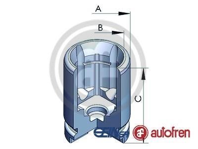 Поршень гальмівного супорту HONDA Accord CD/CE 93-98; MAZDA MX-5 05-15, MX-5 14- AUTOFREN D025121 (фото 1)