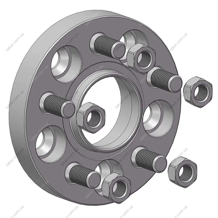 Проставки для вильоту коліс на Volvo 25 мм 5x108 dia 63,4 (STUD14x1.5) Autoprostavka 1027-04-60/25 (фото 1)