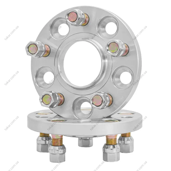 Проставки для вильоту коліс на Tesla 15 мм 5x114,3 dia 64,1 (STUD14x1.5) Autoprostavka 1058-04-2/15 (фото 1)