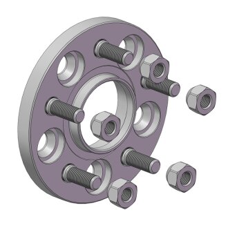 Проставка для вильоту коліс на Jaguar 15мм 5x108 dia 63,4 (STUD12x1.5) Autoprostavka 1066-14-90/15