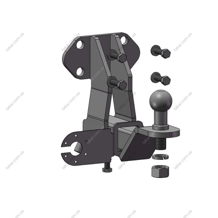 Фаркоп съемный под американский квадрат - Toyota Land Cruiser Prado 120 тип AB Autoprostavka 2001-59-3 (фото 1)