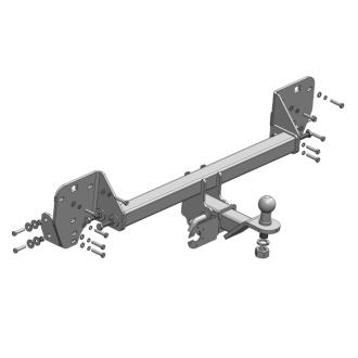 Фаркоп знімний під американський квадрат - Toyota Yaris 2014 Autoprostavka 2001-65-4