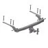 Фаркоп знімний під американський квадрат - Toyota RAV4 3 Long Кросовер 2006-2013 Autoprostavka 2001-83-2 (фото 1)