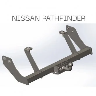 Фаркоп съемный на 2 болта на пластине кованый - Nissan Pathfinder R50 тип F Autoprostavka 2002-33-02
