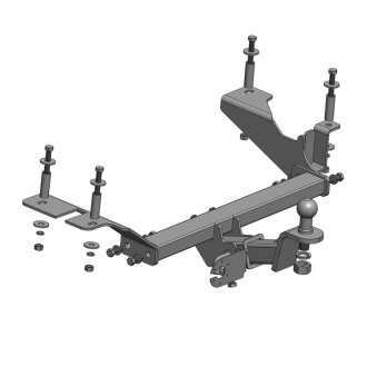 Фаркоп знімний під американський квадрат - ЗАЗ Forza Хетчбек 2011- Autoprostavka 2068-08-1