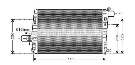 Інтеркулер AUDI (AVA) AVA COOLING AI4136