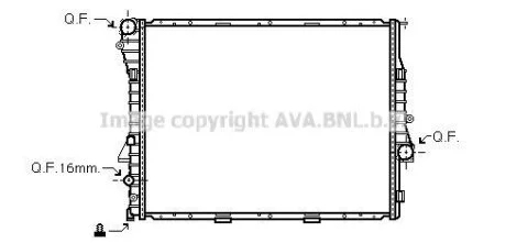 Радіатор BMW X5 30/44 30D AT (Ava) AVA COOLING BWA2275