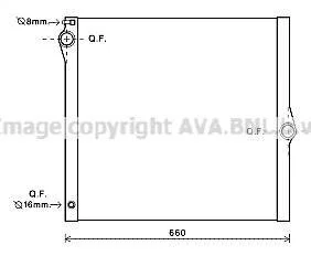 Радіатор охолодження BMW X5 3.0 i 11/06-08/08 (вир-во AVA) AVA COOLING BWA2436