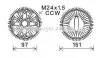 Віскомуфта BMW X5 4.4 i (E53) 07/00- (вир-во AVA) AVA COOLING BWC392 (фото 1)