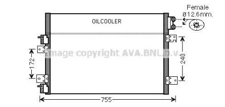 Радіатор кодиціонера AVA COOLING CRA5113
