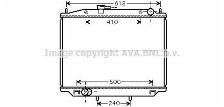 Радіатор, Система охолодження двигуна AVA COOLING DN2265